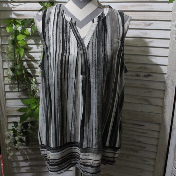 Apt. 9 Tops - apt 9 sleeveless striped blouse (520)